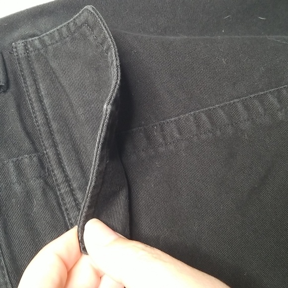 Moda International Y2K Wide Leg Black Pants Size 12 Tall EUC - Picture 6 of 6